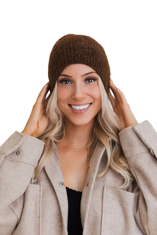 Rugged Edge Distressed Knit Beanie