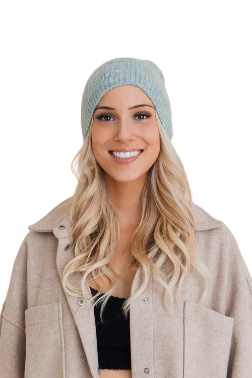 Rugged Edge Distressed Knit Beanie