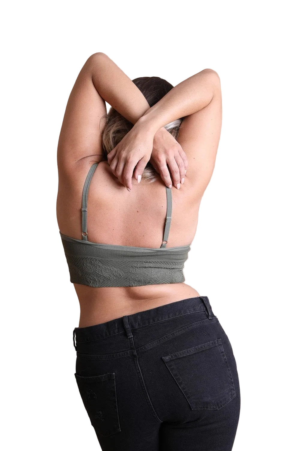 Curvy Seamless Padded Textured Brami Plus
