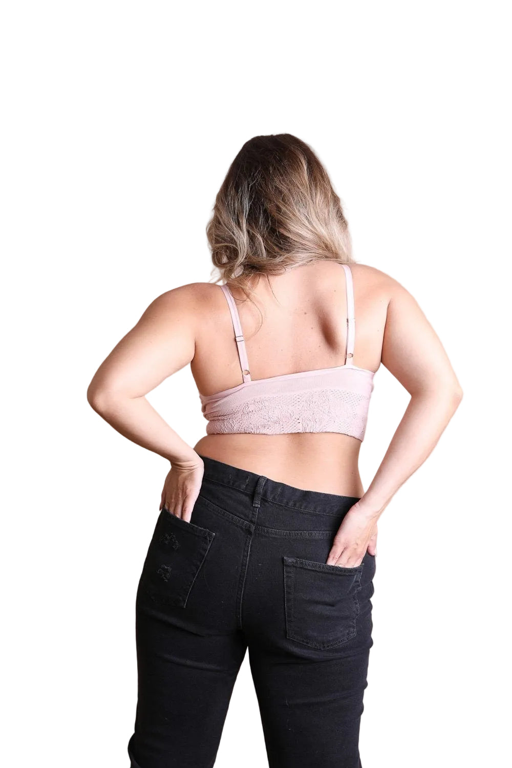 Curvy Seamless Padded Textured Brami Plus