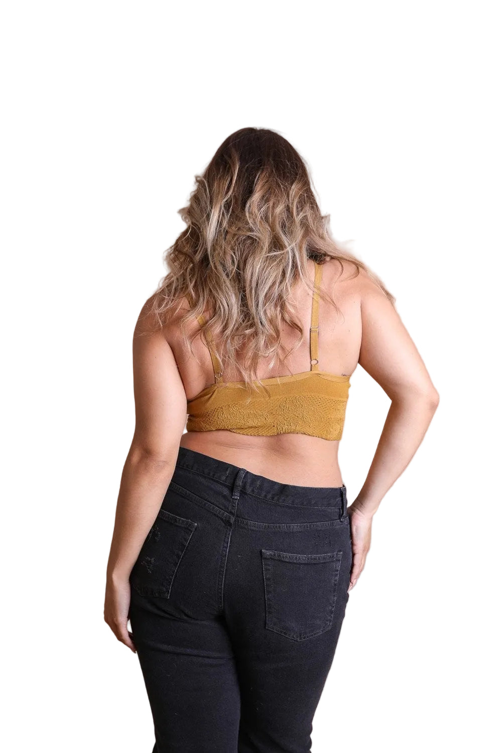 Curvy Seamless Padded Textured Brami Plus