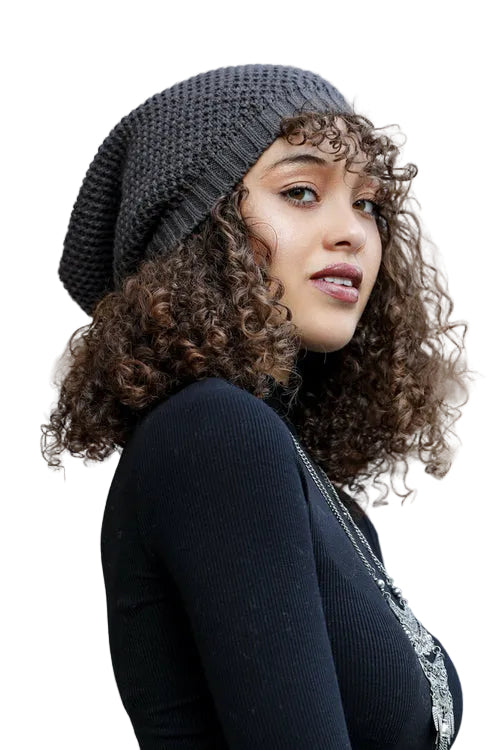 Slouch Waffle Knit Beanie