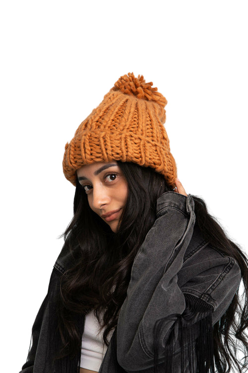 Soft Chunky Cable Knit Beanie