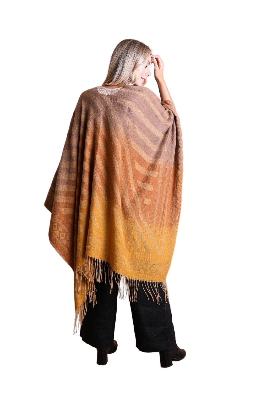 Western Style Colorblend Tassel Serape
