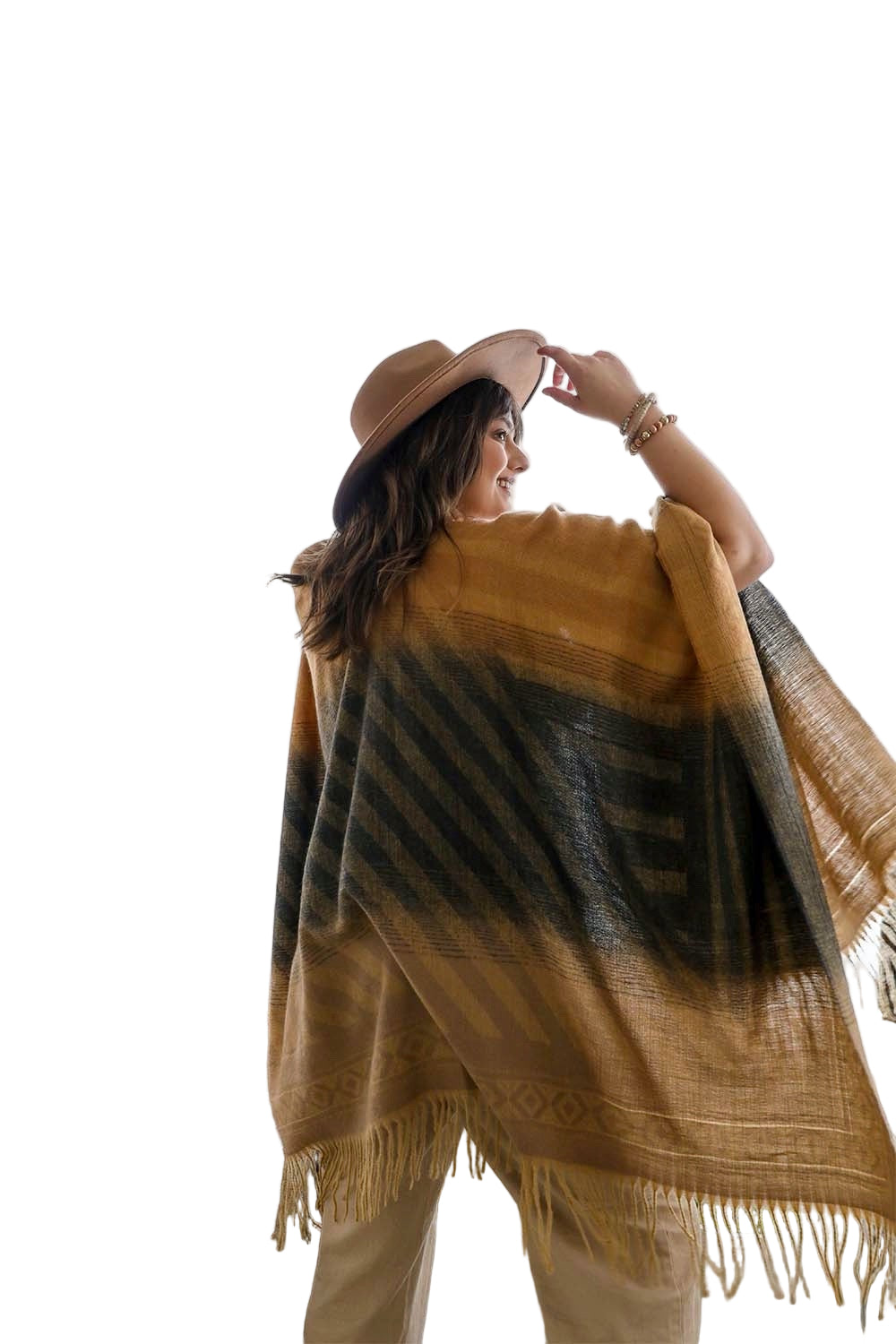 Western Style Colorblend Tassel Serape