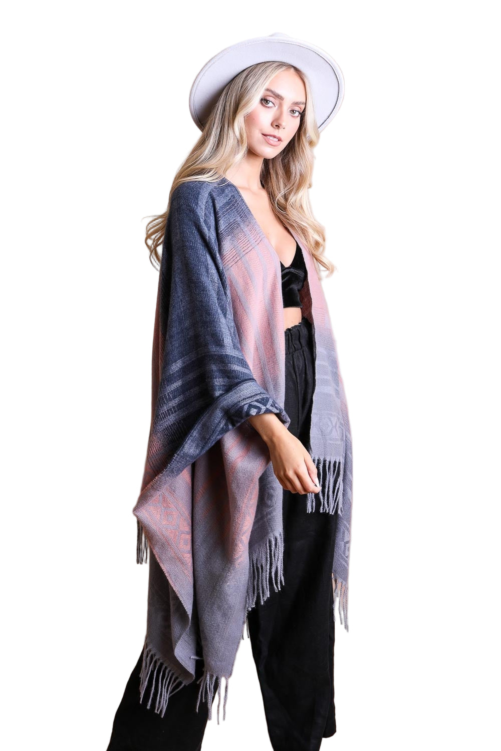Western Style Colorblend Tassel Serape
