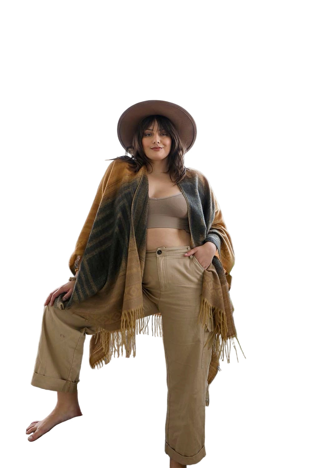Western Style Colorblend Tassel Serape
